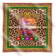 2014 nueva bufanda del leopardo del diseño 100 bufandas y mantones de seda